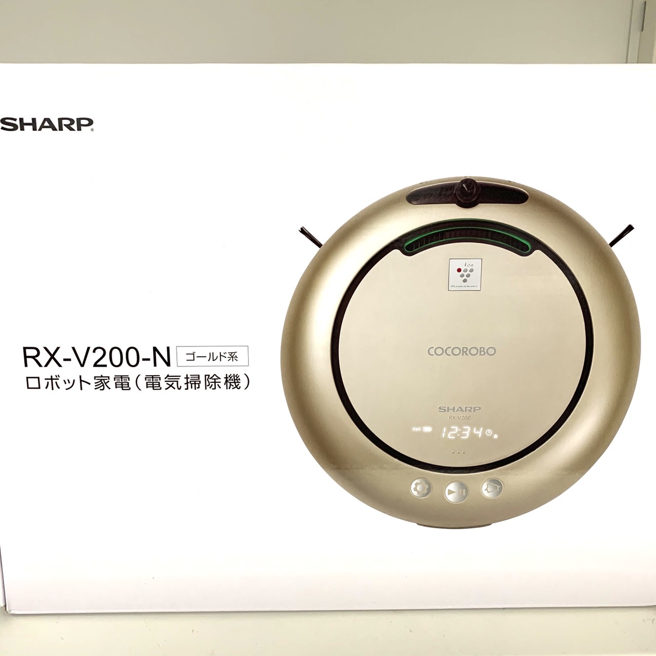 SHARP RX-V200-N コードレスクリーナー・ゴールド色-